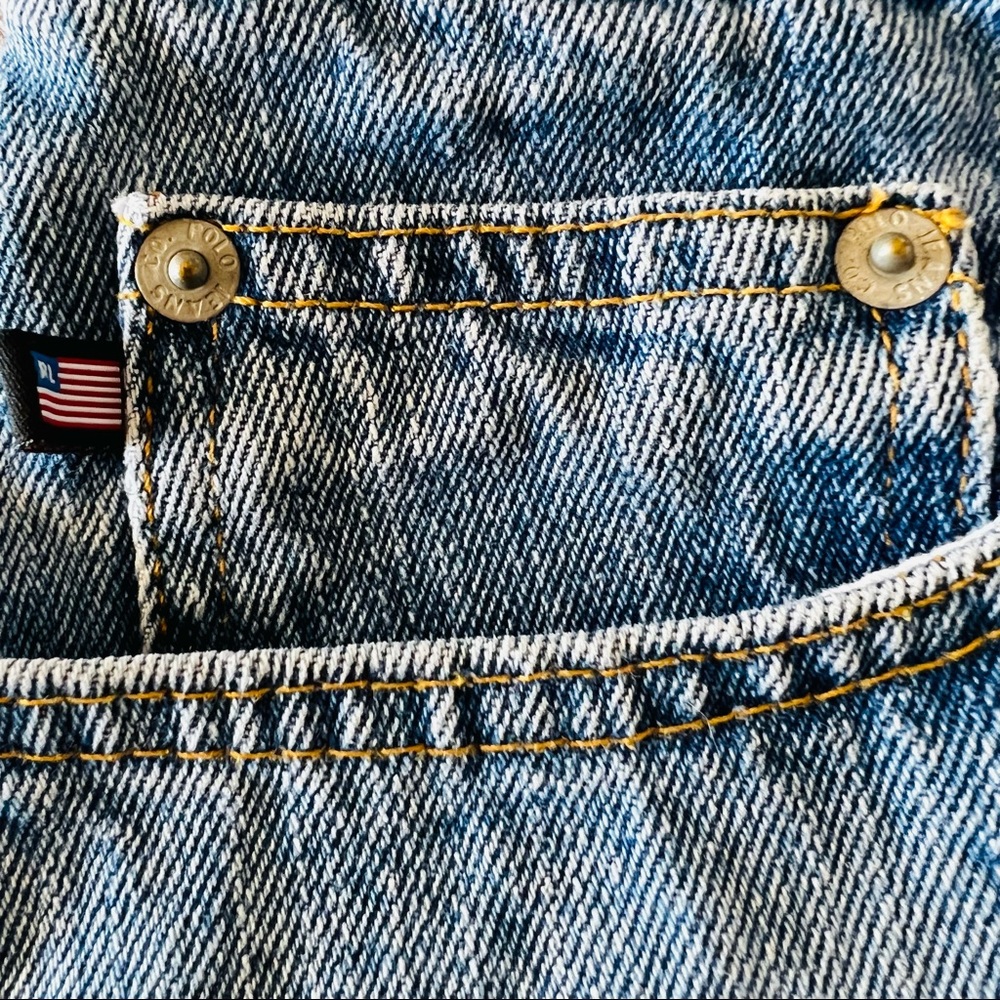 Vintage Polo Ralph Lauren 2 1/2" Saturday denim Mom Jeans Shorts - Picture 6 of 8